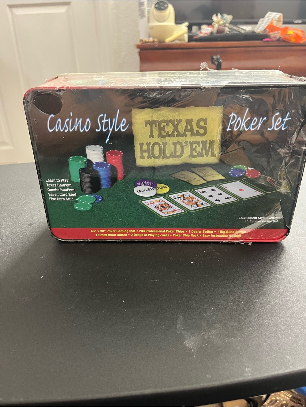 Casino Style Texas Hold'em Poker Set - Green